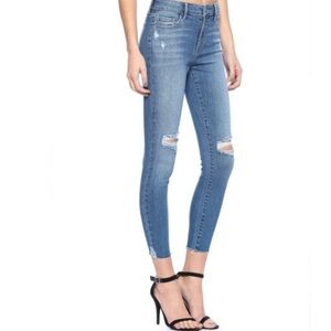 Cello Mid Rise Cropped Skinny Jeans